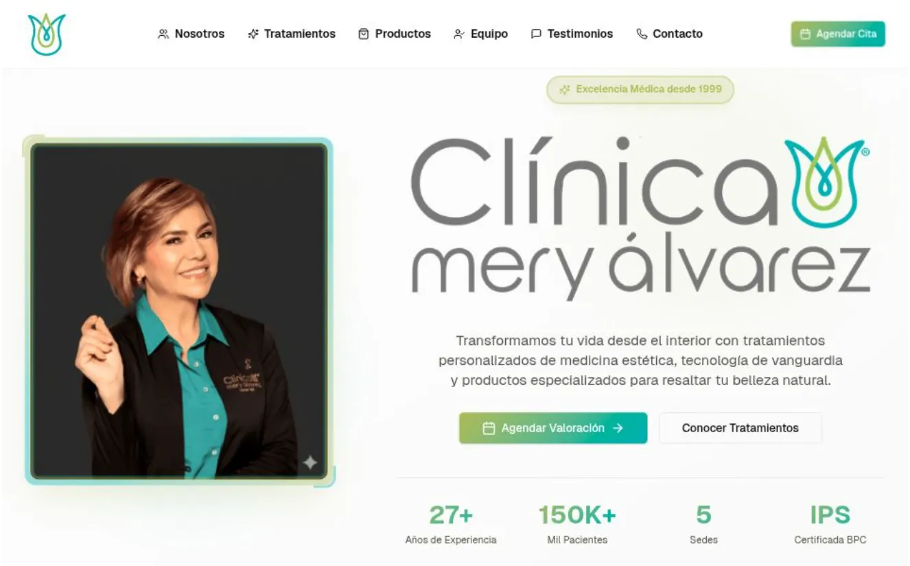 Clínica Mery Alvarez - Proyecto web desarrollado por Maicol Toro